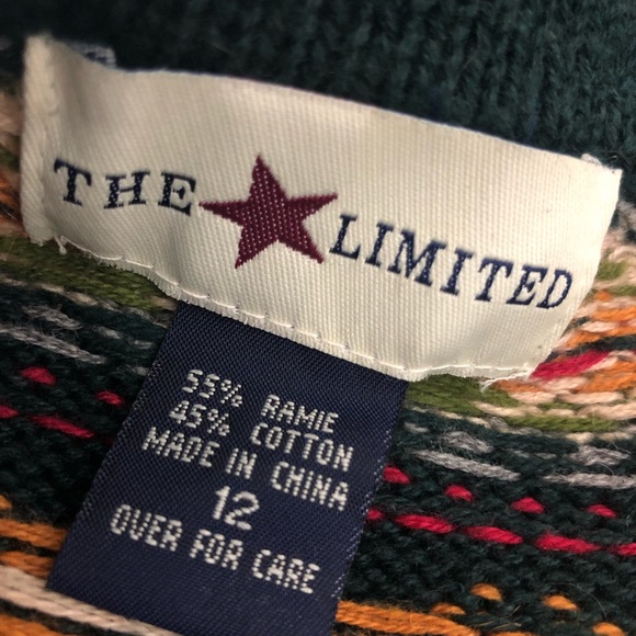 Vintage The Limited Fairisle Sweater - Picture 7 of 7